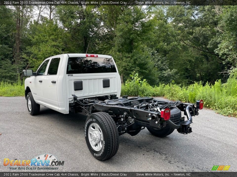 2021 Ram 2500 Tradesman Crew Cab 4x4 Chassis Bright White / Black/Diesel Gray Photo #8