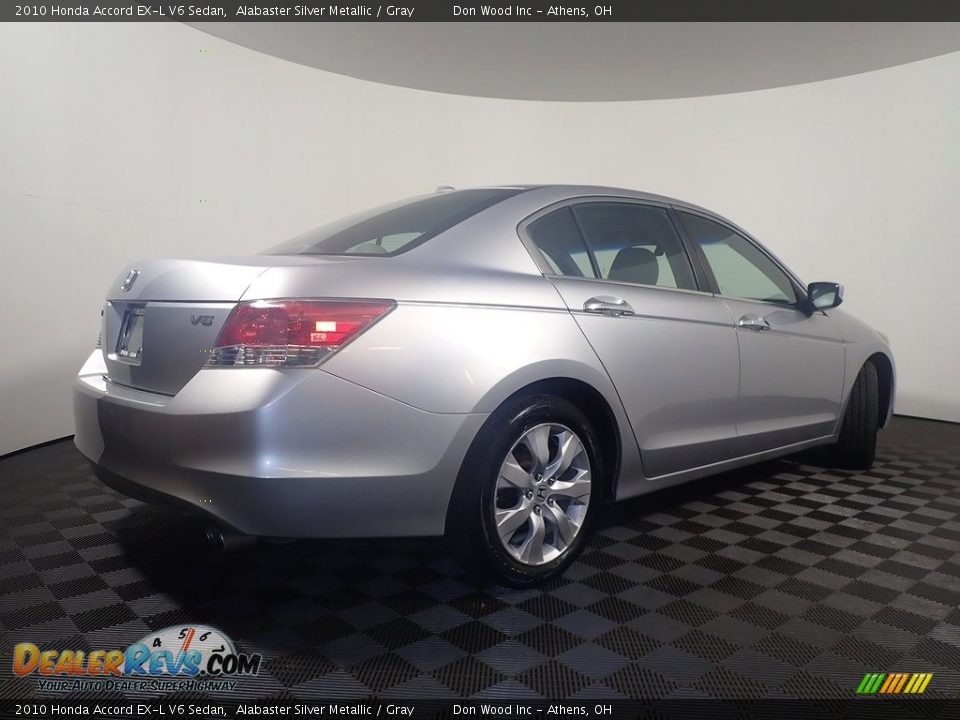2010 Honda Accord EX-L V6 Sedan Alabaster Silver Metallic / Gray Photo #16