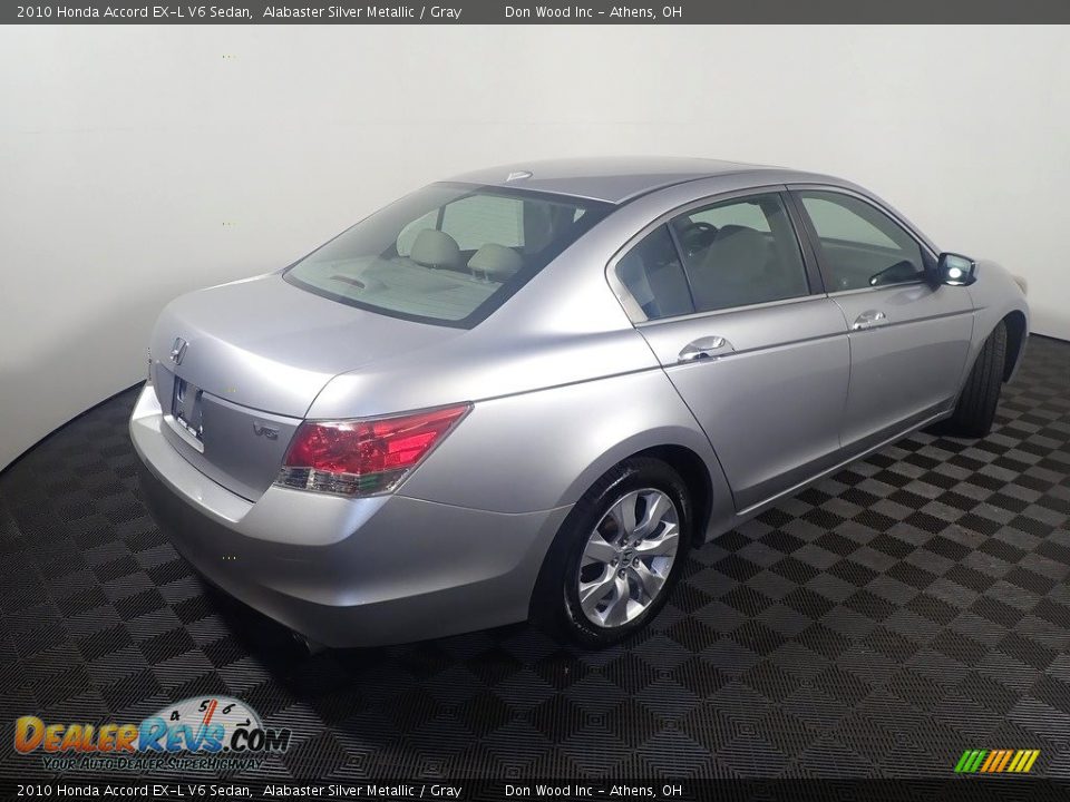 2010 Honda Accord EX-L V6 Sedan Alabaster Silver Metallic / Gray Photo #17
