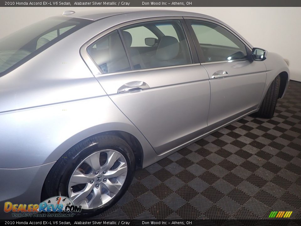 2010 Honda Accord EX-L V6 Sedan Alabaster Silver Metallic / Gray Photo #19