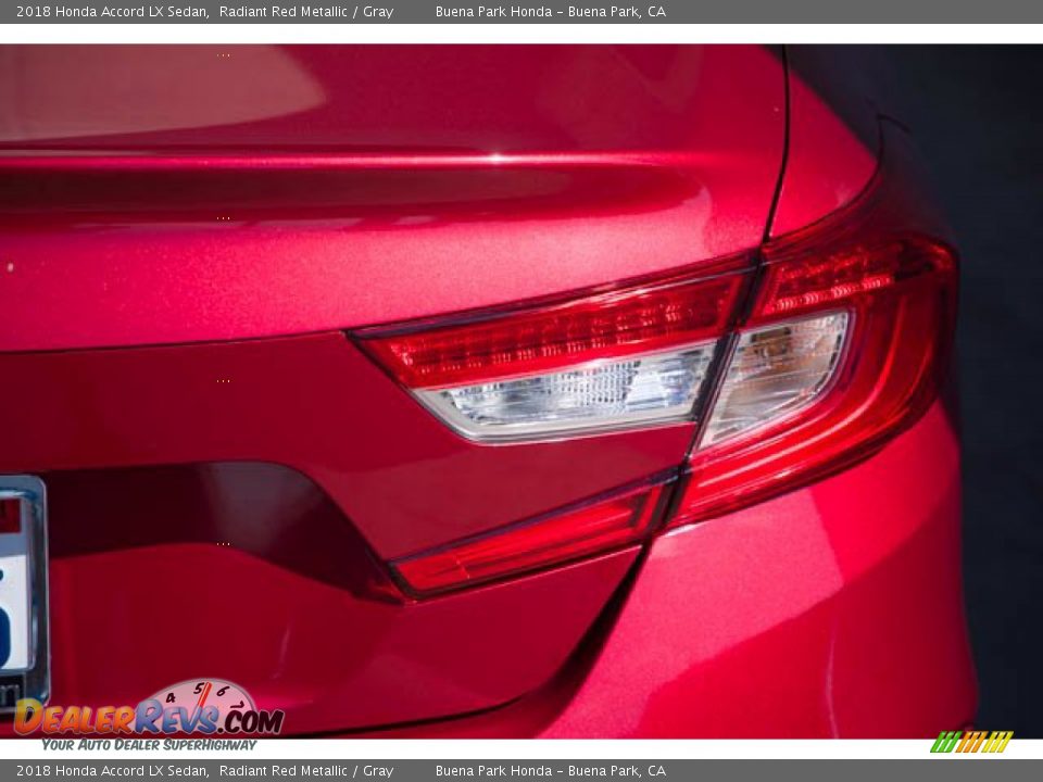 2018 Honda Accord LX Sedan Radiant Red Metallic / Gray Photo #13