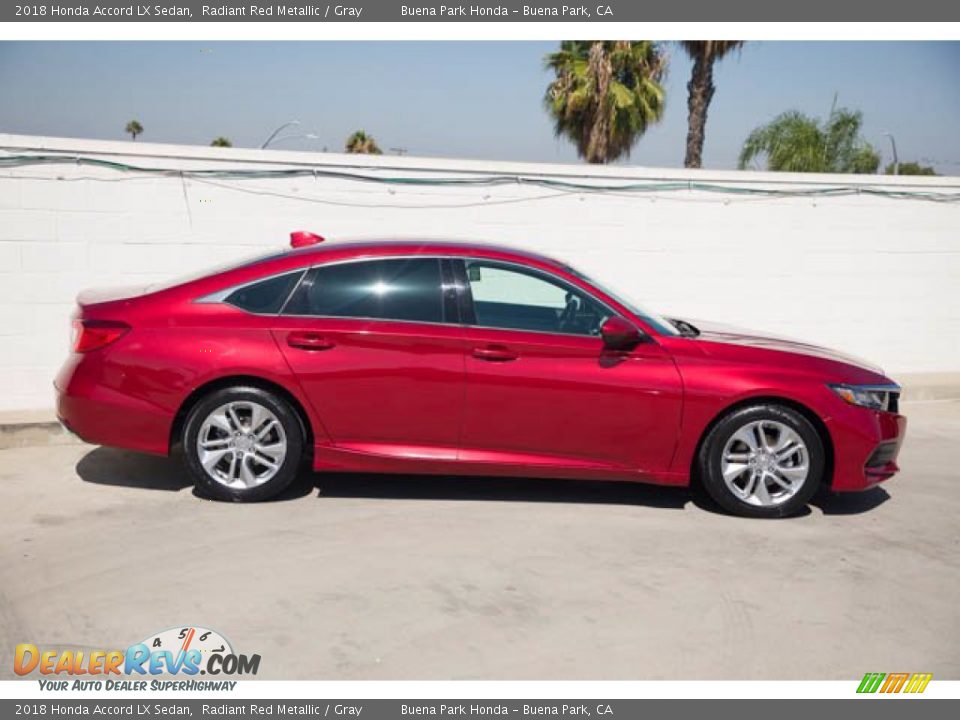 2018 Honda Accord LX Sedan Radiant Red Metallic / Gray Photo #14