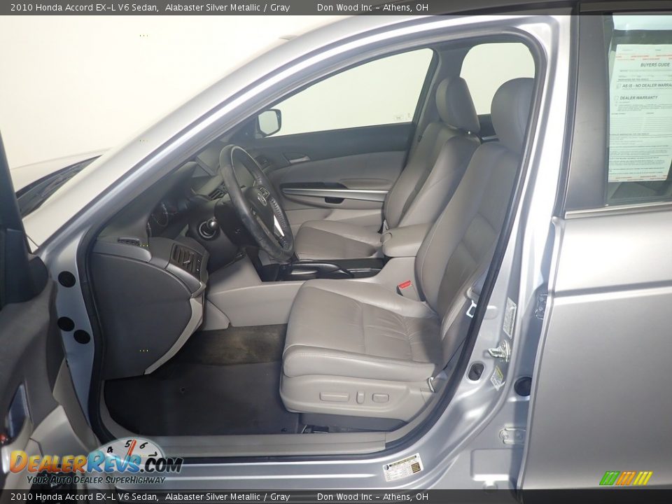 2010 Honda Accord EX-L V6 Sedan Alabaster Silver Metallic / Gray Photo #22