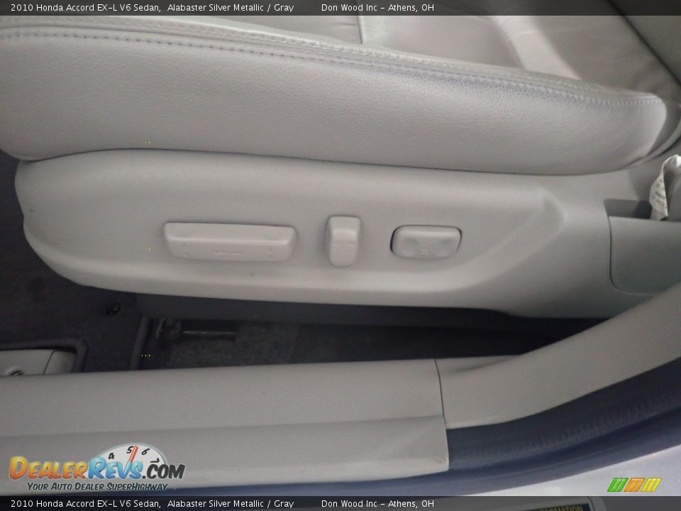 2010 Honda Accord EX-L V6 Sedan Alabaster Silver Metallic / Gray Photo #23