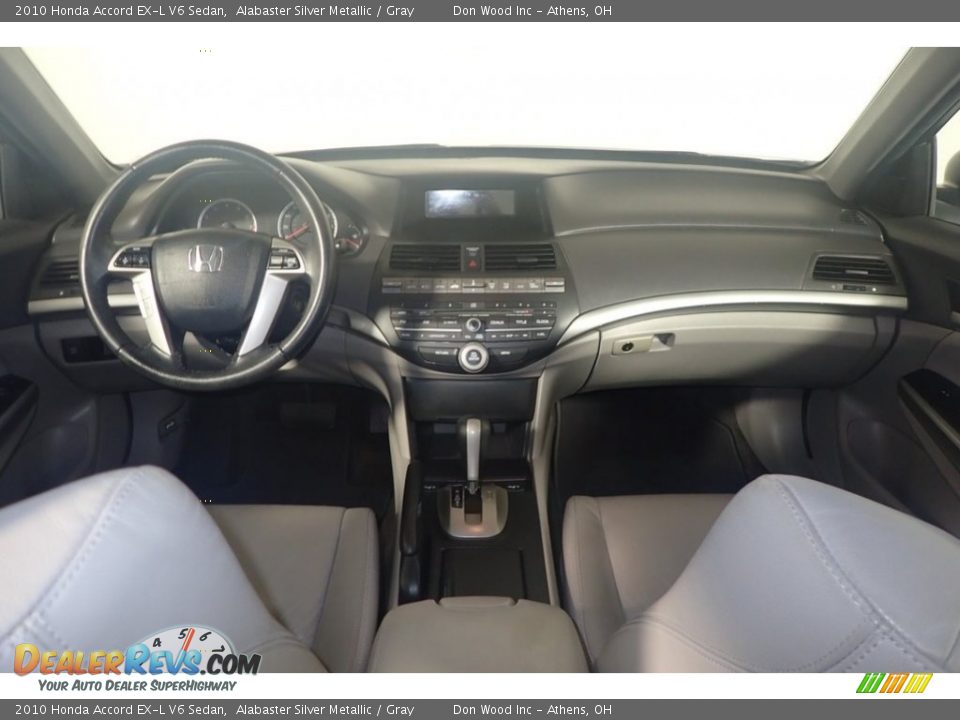 2010 Honda Accord EX-L V6 Sedan Alabaster Silver Metallic / Gray Photo #24
