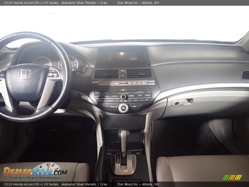 2010 Honda Accord EX-L V6 Sedan Alabaster Silver Metallic / Gray Photo #25