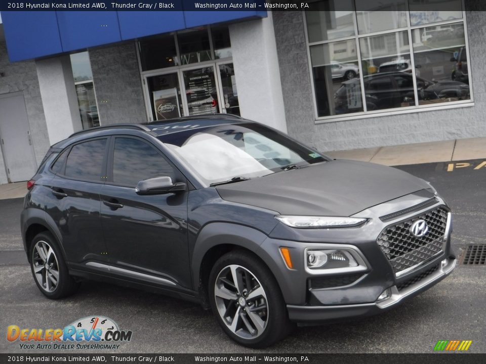 2018 Hyundai Kona Limited AWD Thunder Gray / Black Photo #1