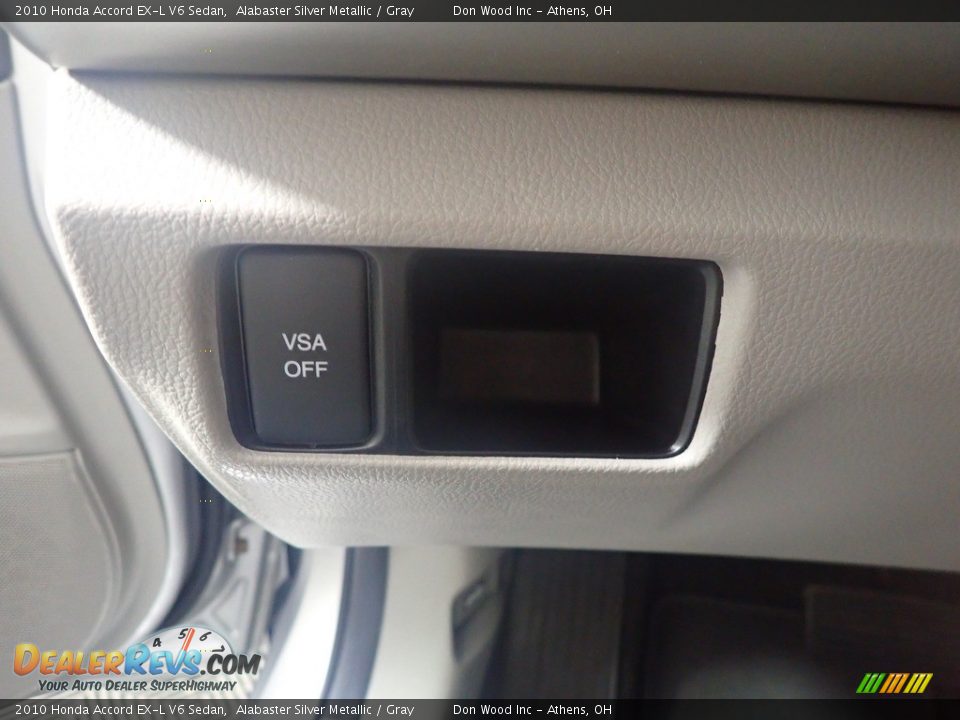 2010 Honda Accord EX-L V6 Sedan Alabaster Silver Metallic / Gray Photo #31