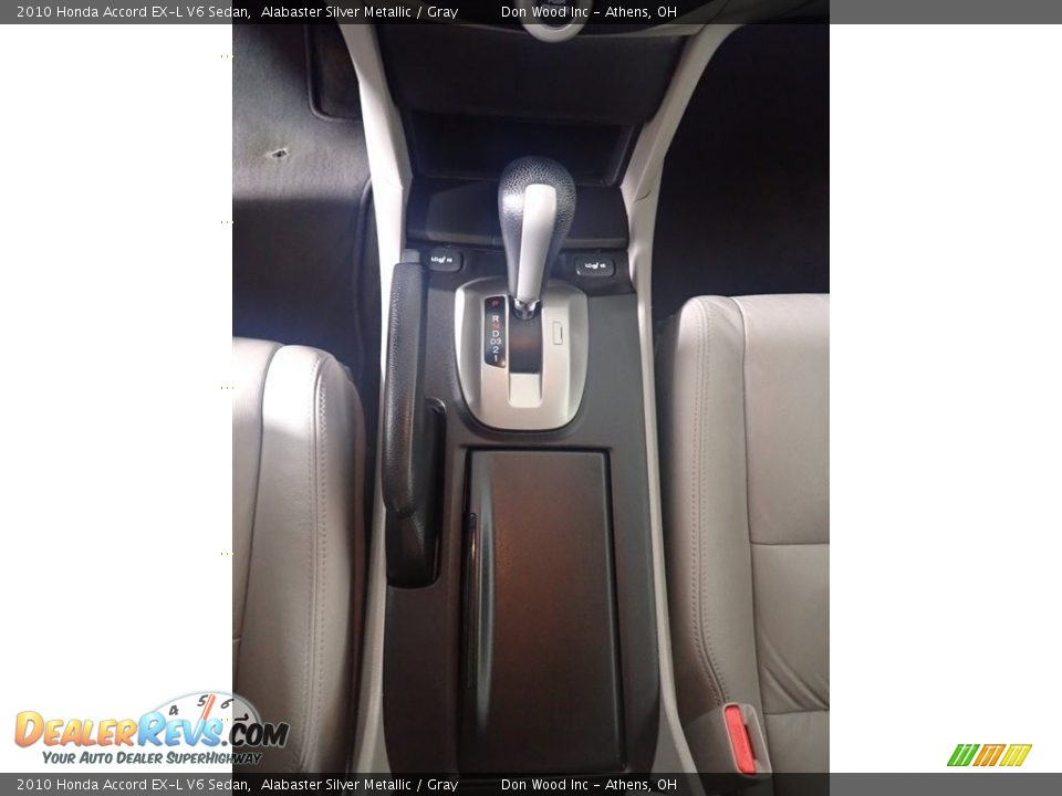 2010 Honda Accord EX-L V6 Sedan Alabaster Silver Metallic / Gray Photo #32