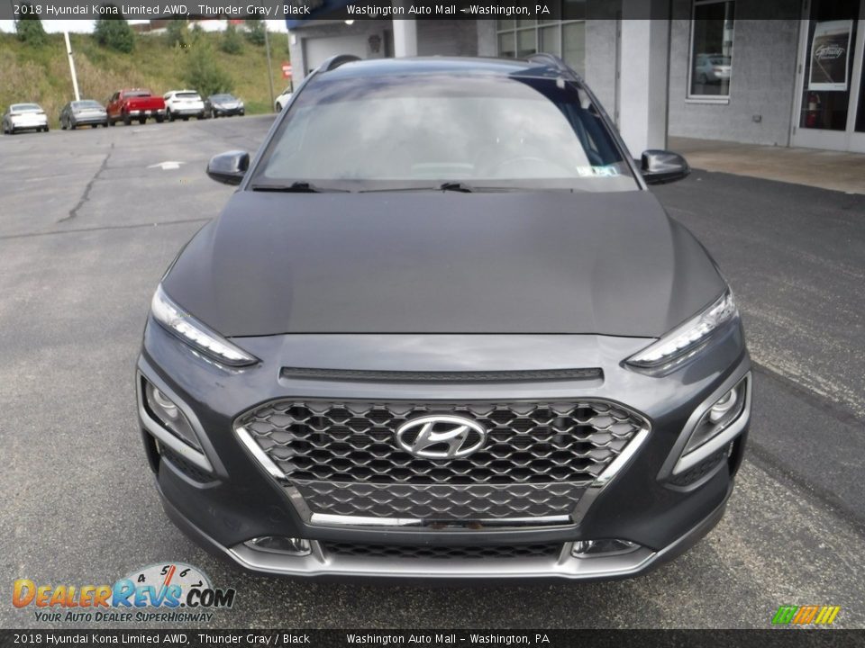 2018 Hyundai Kona Limited AWD Thunder Gray / Black Photo #4