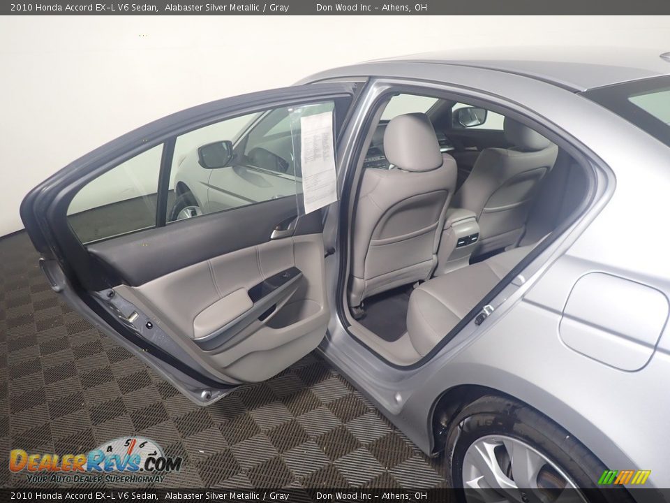 2010 Honda Accord EX-L V6 Sedan Alabaster Silver Metallic / Gray Photo #35