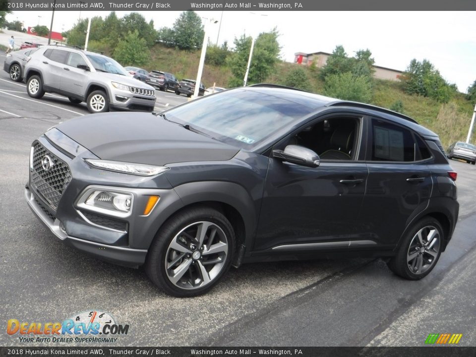 2018 Hyundai Kona Limited AWD Thunder Gray / Black Photo #7