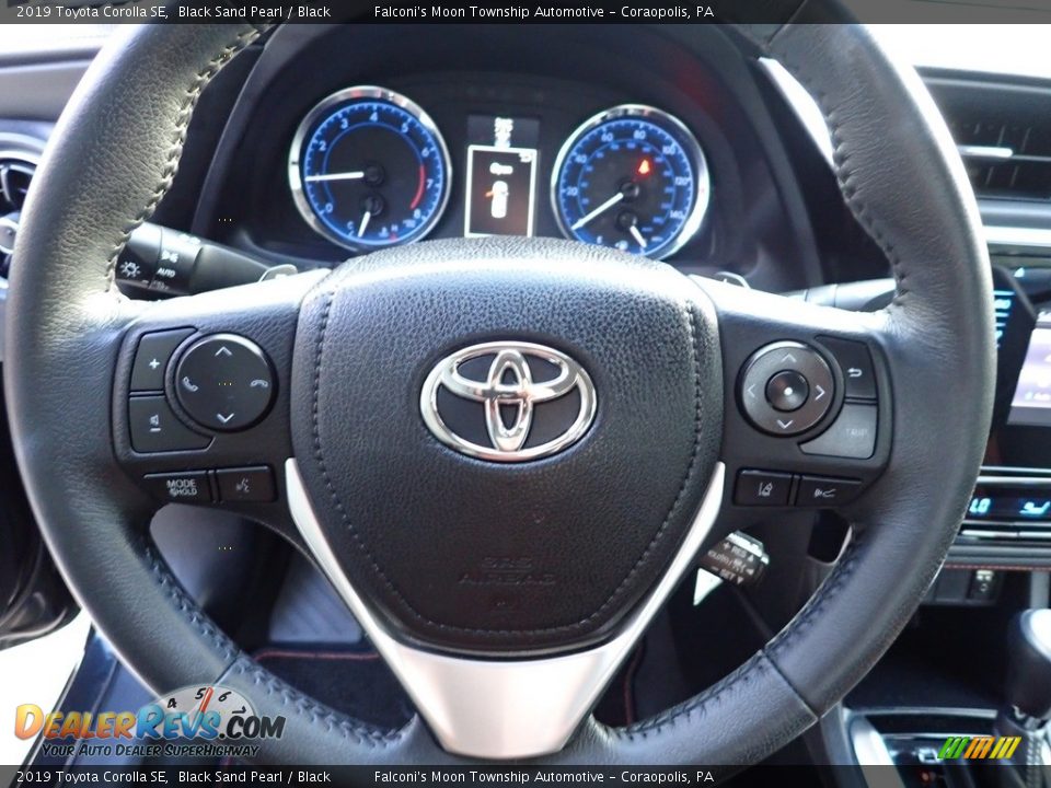 2019 Toyota Corolla SE Black Sand Pearl / Black Photo #24