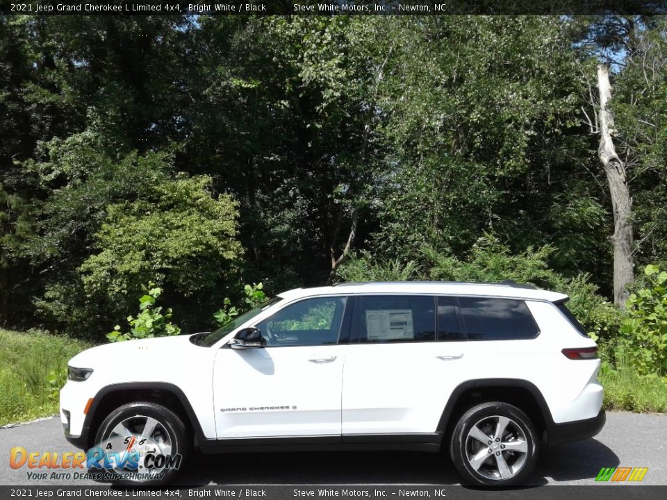 2021 Jeep Grand Cherokee L Limited 4x4 Bright White / Black Photo #1