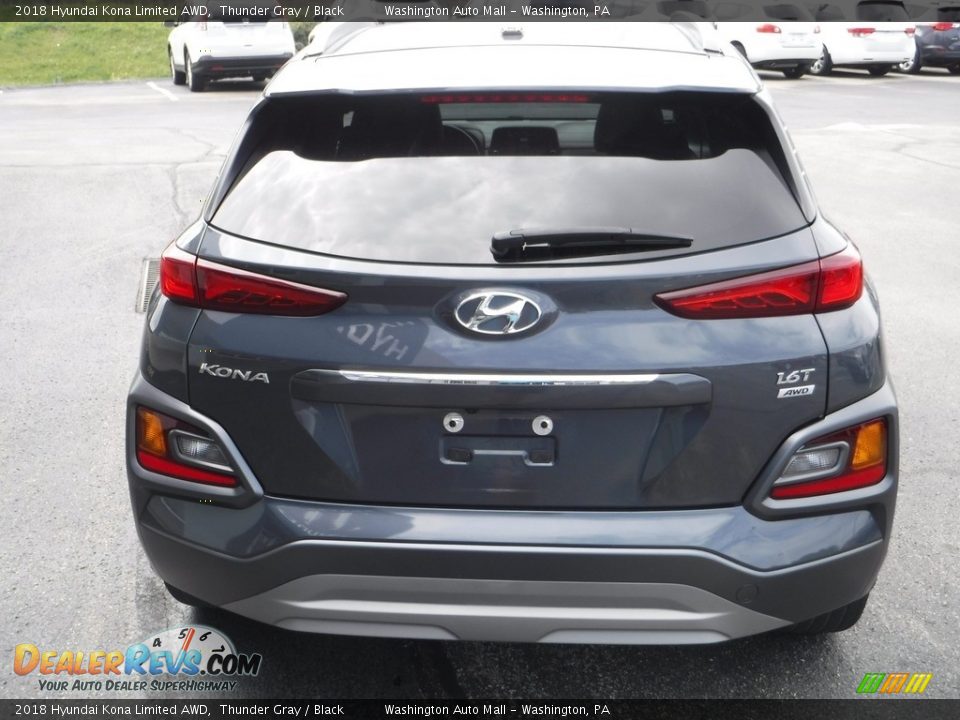 2018 Hyundai Kona Limited AWD Thunder Gray / Black Photo #10
