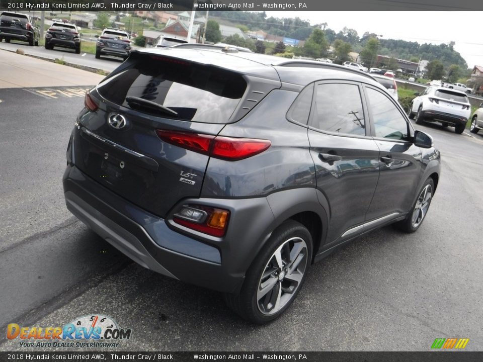 2018 Hyundai Kona Limited AWD Thunder Gray / Black Photo #11