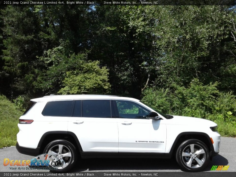 2021 Jeep Grand Cherokee L Limited 4x4 Bright White / Black Photo #5