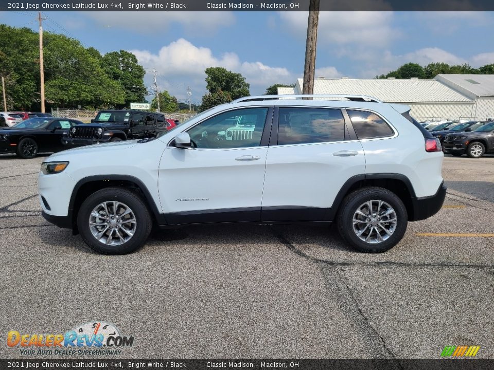 2021 Jeep Cherokee Latitude Lux 4x4 Bright White / Black Photo #3