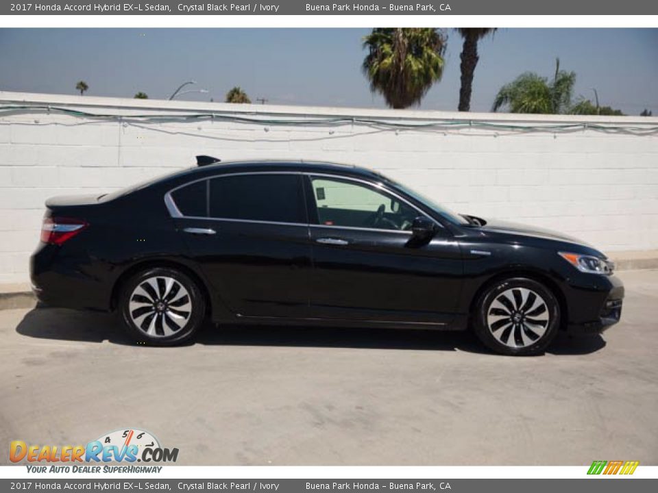 2017 Honda Accord Hybrid EX-L Sedan Crystal Black Pearl / Ivory Photo #12