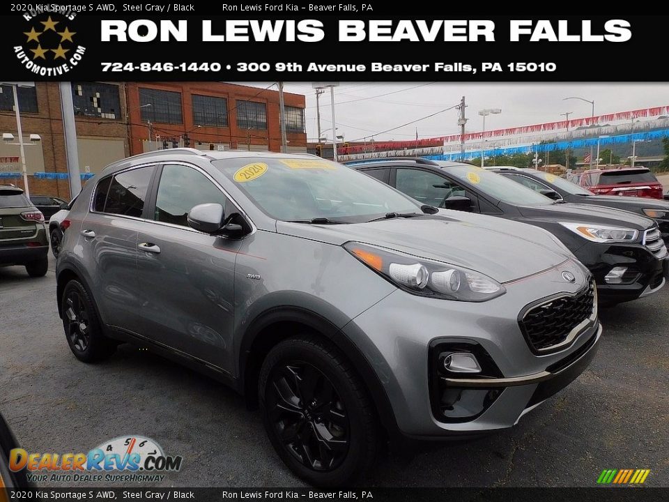 2020 Kia Sportage S AWD Steel Gray / Black Photo #1