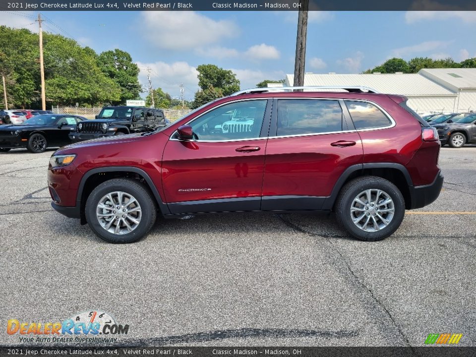 Velvet Red Pearl 2021 Jeep Cherokee Latitude Lux 4x4 Photo #3