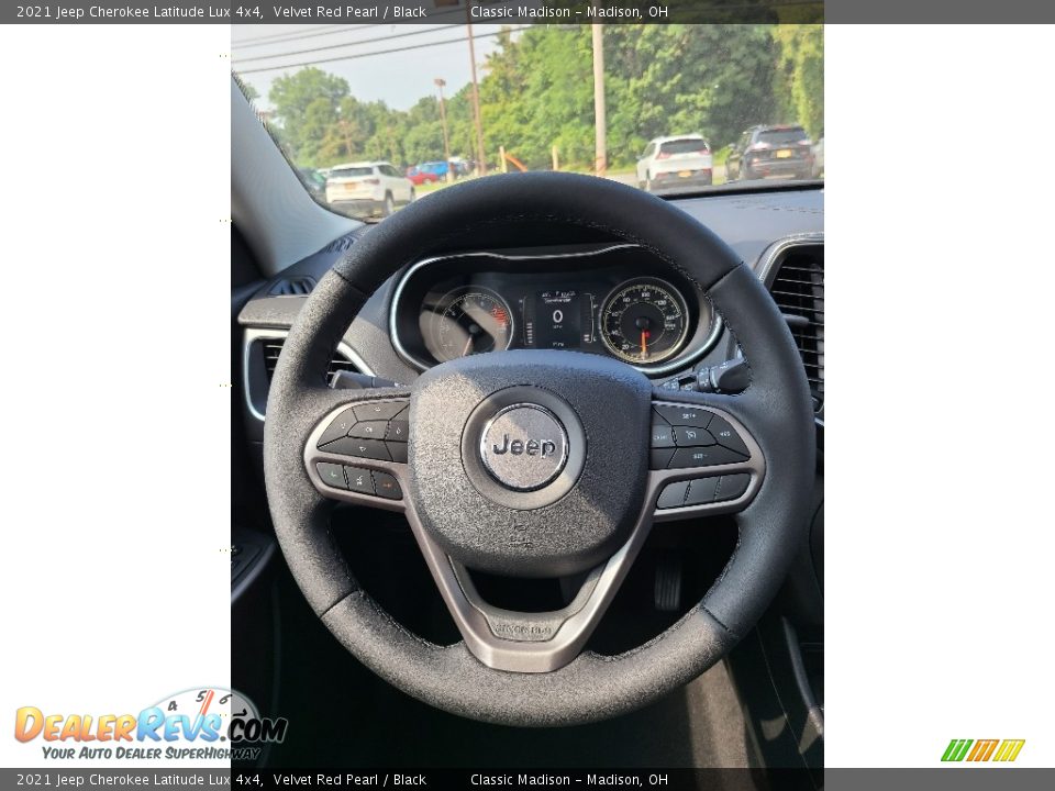 2021 Jeep Cherokee Latitude Lux 4x4 Steering Wheel Photo #10