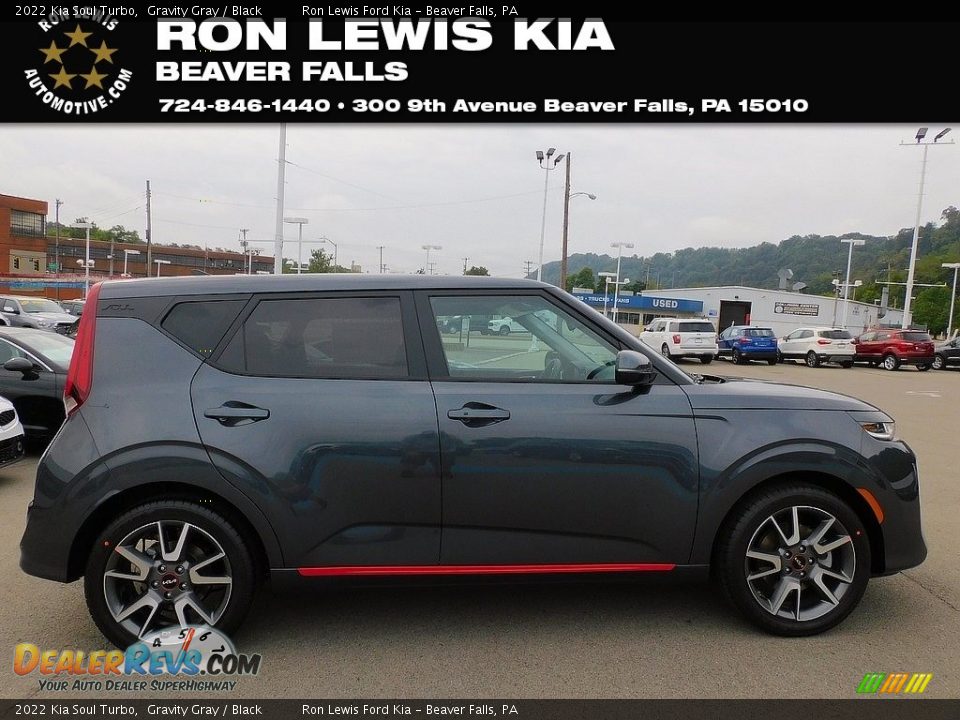 2022 Kia Soul Turbo Gravity Gray / Black Photo #1