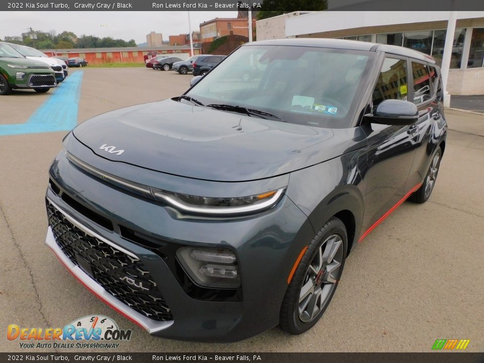 2022 Kia Soul Turbo Gravity Gray / Black Photo #7