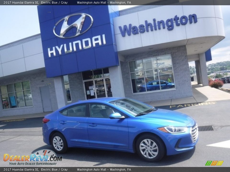 2017 Hyundai Elantra SE Electric Blue / Gray Photo #2