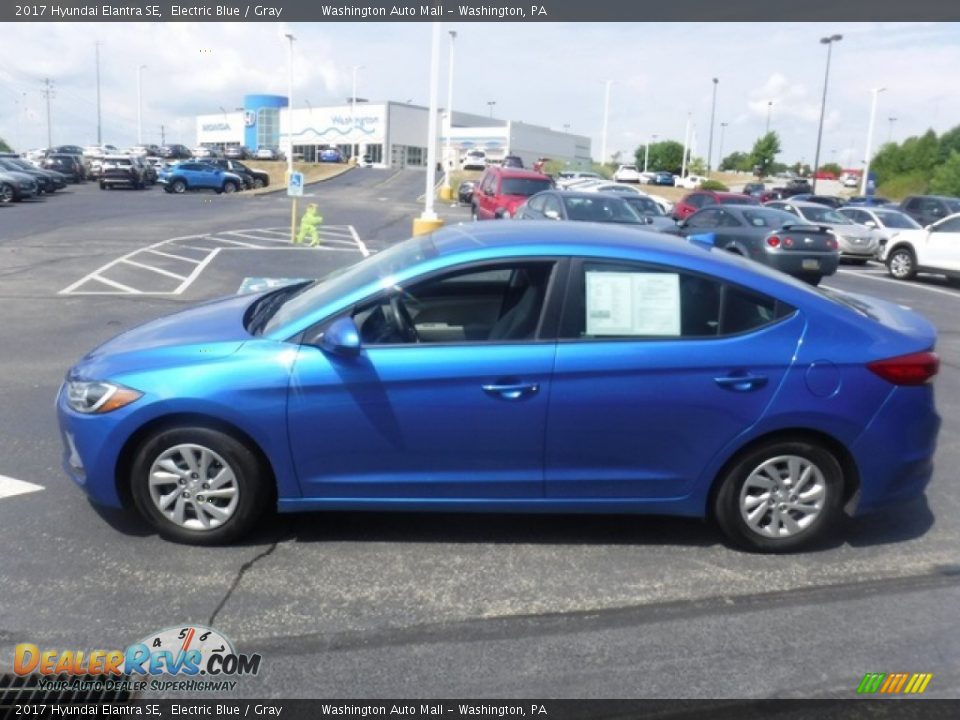 2017 Hyundai Elantra SE Electric Blue / Gray Photo #6