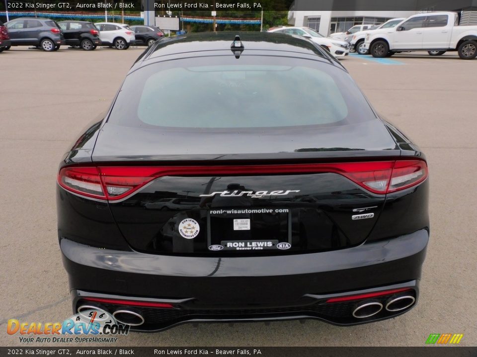 2022 Kia Stinger GT2 Aurora Black / Black Photo #3