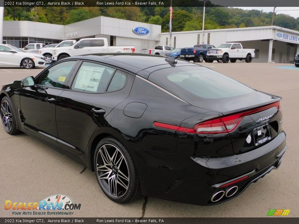 2022 Kia Stinger GT2 Aurora Black / Black Photo #5