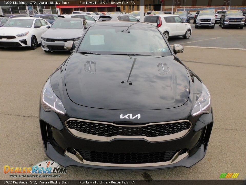 2022 Kia Stinger GT2 Aurora Black / Black Photo #8