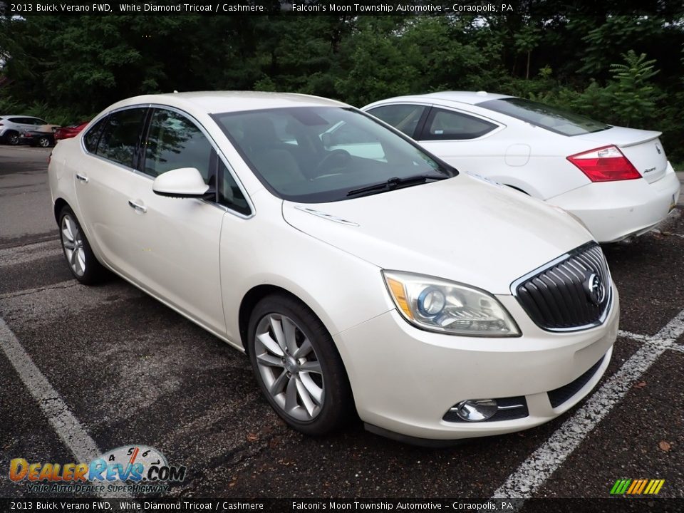 2013 Buick Verano FWD White Diamond Tricoat / Cashmere Photo #5