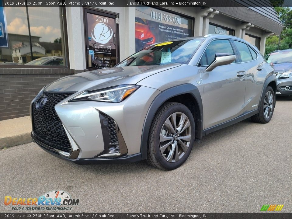 2019 Lexus UX 250h F Sport AWD Atomic Silver / Circuit Red Photo #2