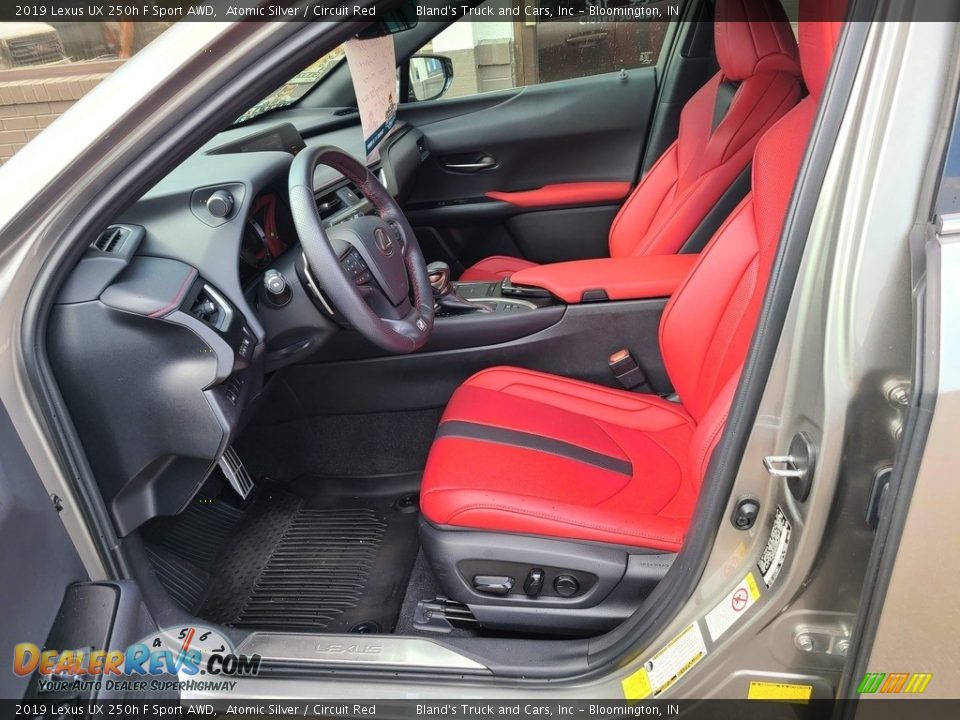 Front Seat of 2019 Lexus UX 250h F Sport AWD Photo #8