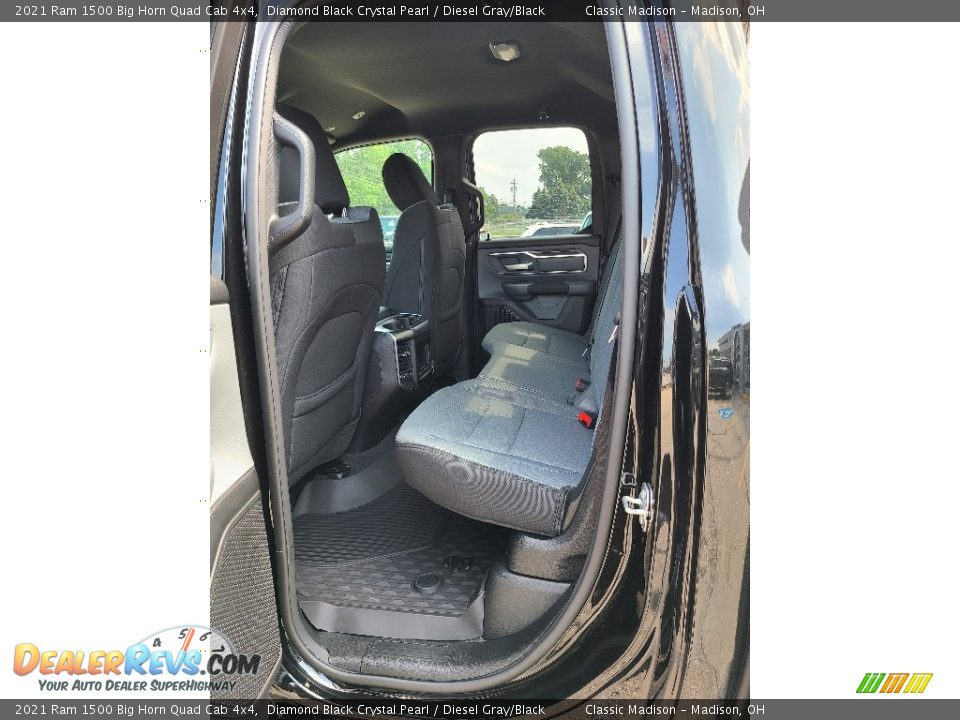 2021 Ram 1500 Big Horn Quad Cab 4x4 Diamond Black Crystal Pearl / Diesel Gray/Black Photo #8