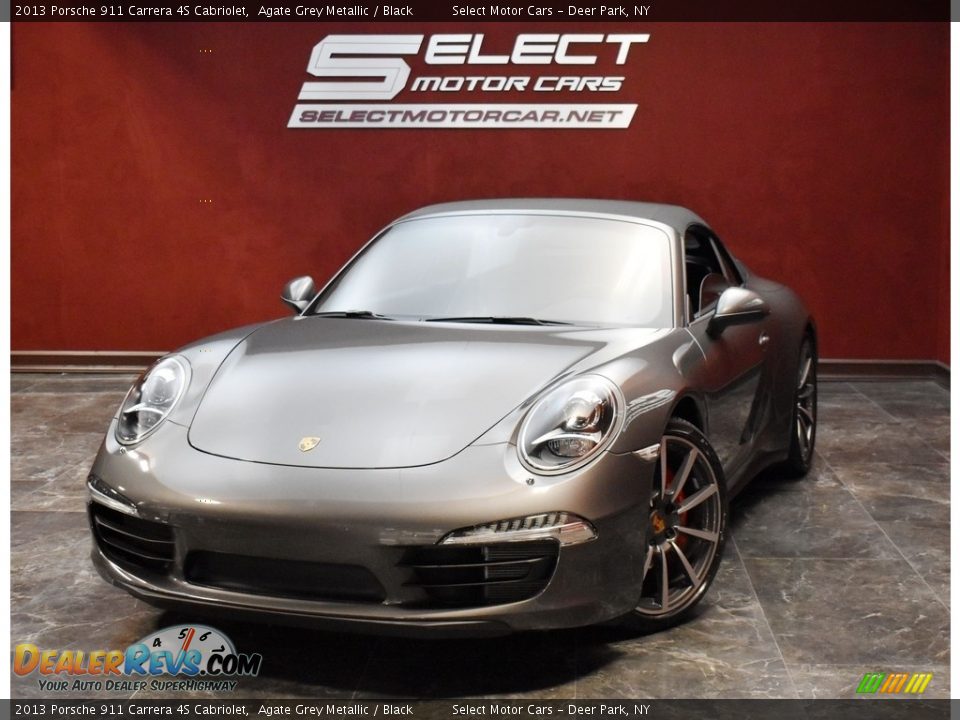 2013 Porsche 911 Carrera 4S Cabriolet Agate Grey Metallic / Black Photo #1