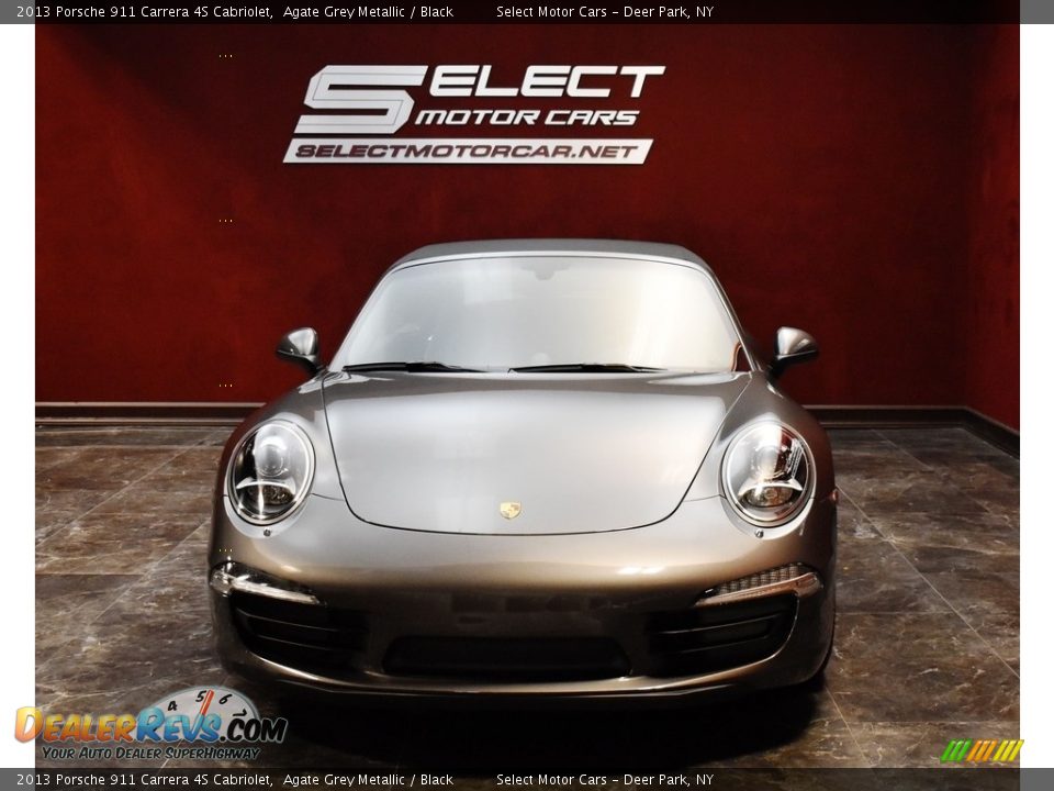 2013 Porsche 911 Carrera 4S Cabriolet Agate Grey Metallic / Black Photo #2