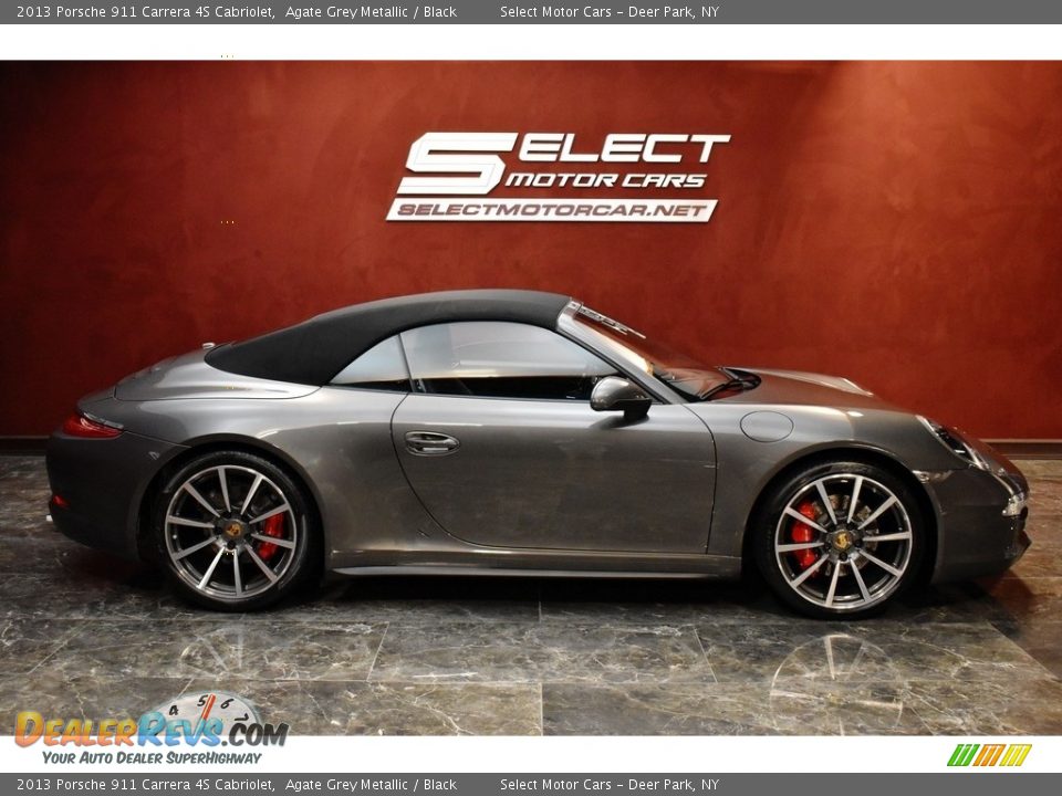 2013 Porsche 911 Carrera 4S Cabriolet Agate Grey Metallic / Black Photo #4