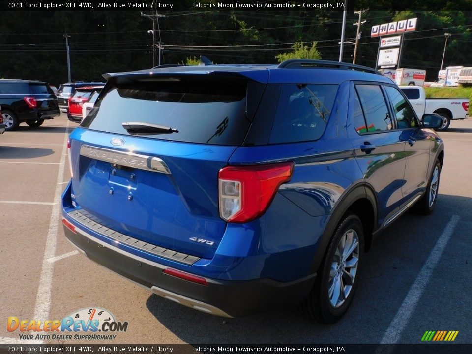 2021 Ford Explorer XLT 4WD Atlas Blue Metallic / Ebony Photo #2