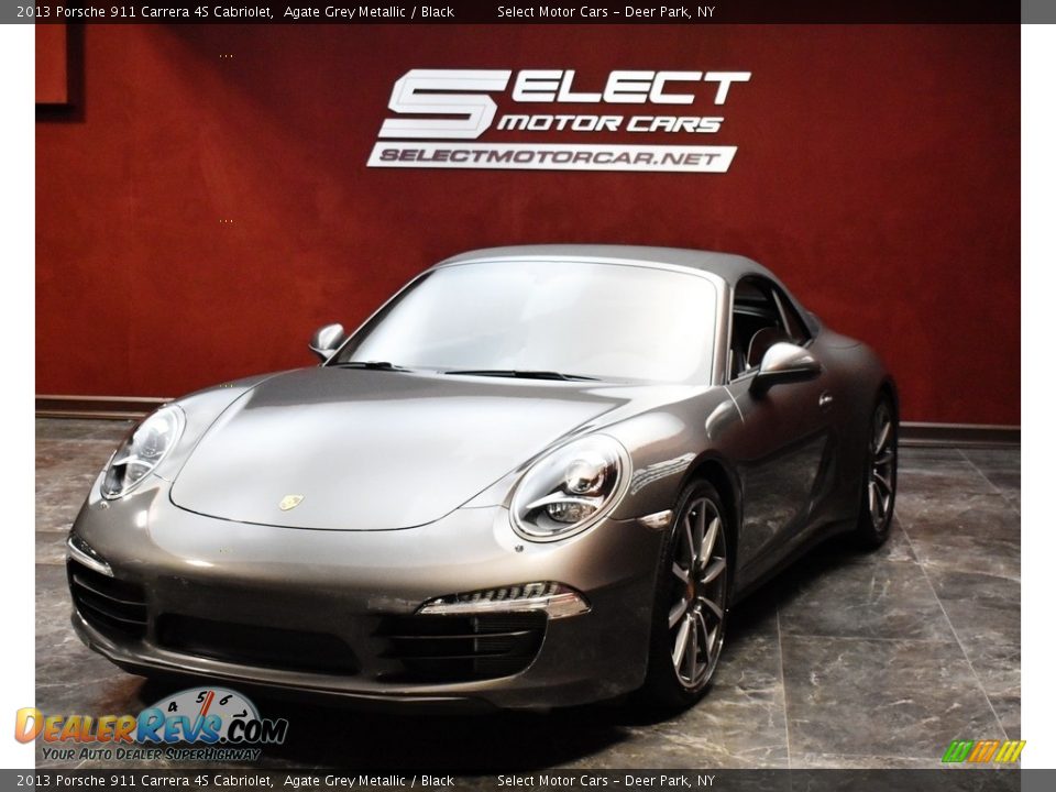 2013 Porsche 911 Carrera 4S Cabriolet Agate Grey Metallic / Black Photo #5