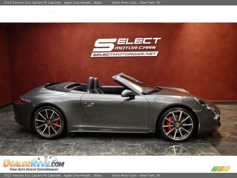 2013 Porsche 911 Carrera 4S Cabriolet Agate Grey Metallic / Black Photo #7