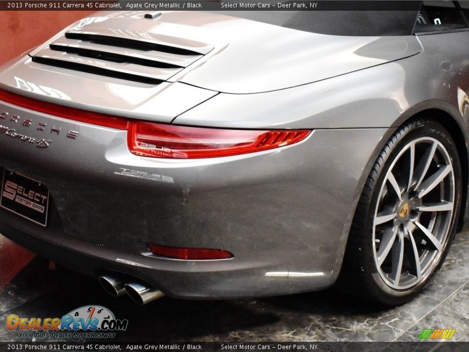 2013 Porsche 911 Carrera 4S Cabriolet Agate Grey Metallic / Black Photo #8