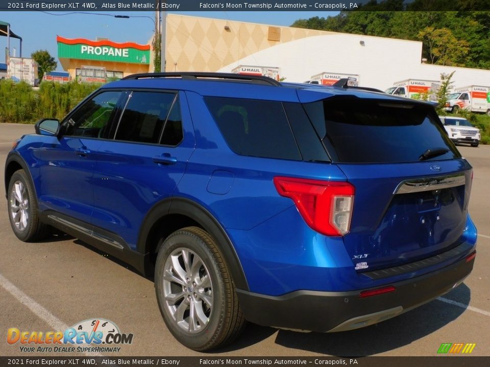 2021 Ford Explorer XLT 4WD Atlas Blue Metallic / Ebony Photo #5