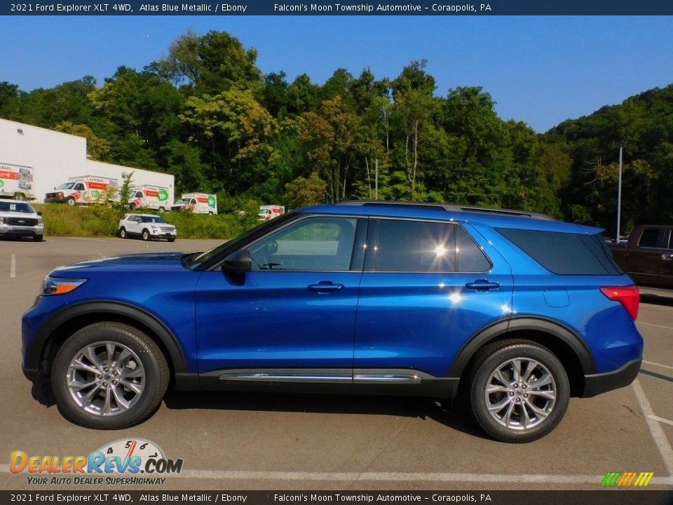 2021 Ford Explorer XLT 4WD Atlas Blue Metallic / Ebony Photo #6