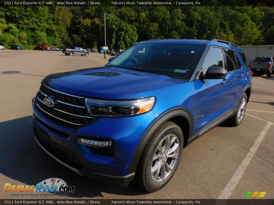 2021 Ford Explorer XLT 4WD Atlas Blue Metallic / Ebony Photo #7