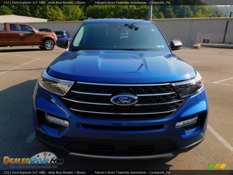 2021 Ford Explorer XLT 4WD Atlas Blue Metallic / Ebony Photo #8