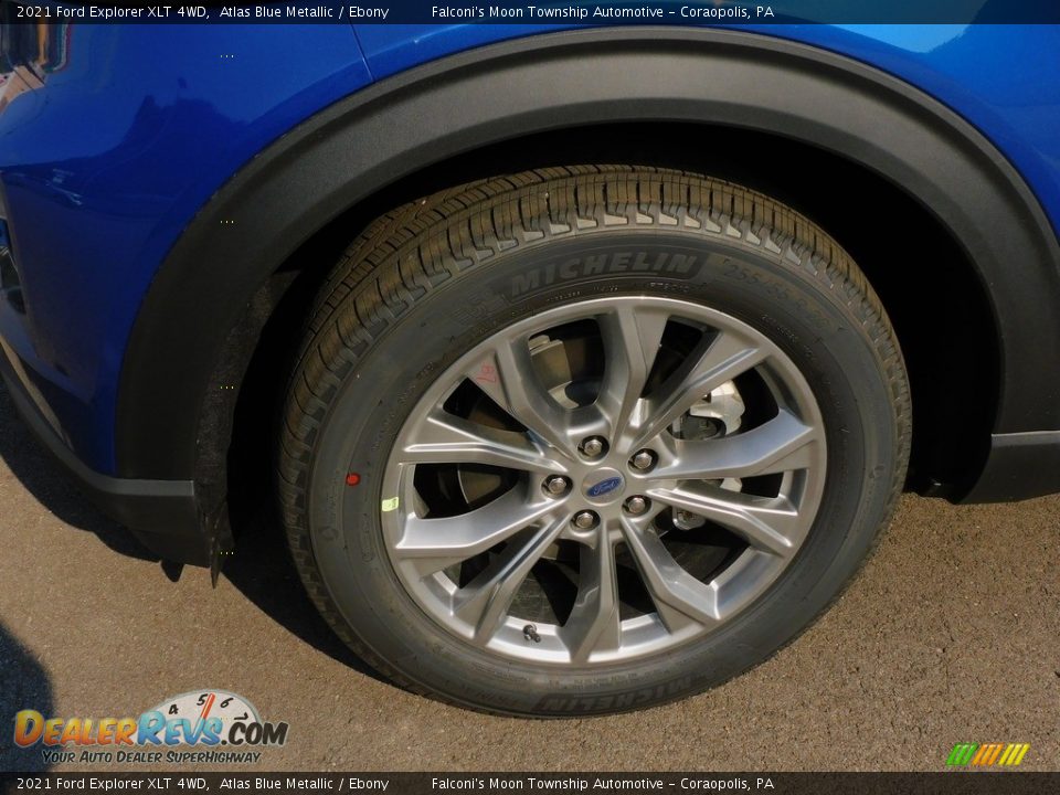 2021 Ford Explorer XLT 4WD Atlas Blue Metallic / Ebony Photo #10