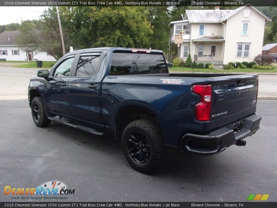 2019 Chevrolet Silverado 1500 Custom Z71 Trail Boss Crew Cab 4WD Northsky Blue Metallic / Jet Black Photo #5